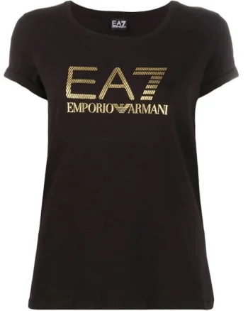 Tricou cu logo metalizat,