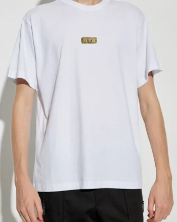 Tricou din bumbac cu detaliu logo