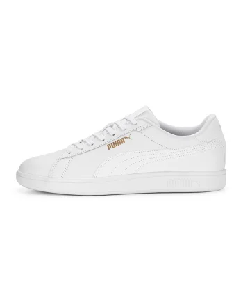 Pantofi sport Smash 3.0 de piele ecologica si piele, Alb
