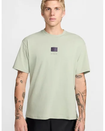 Tricou de bumbac cu logo Lifestyle, Verde pal