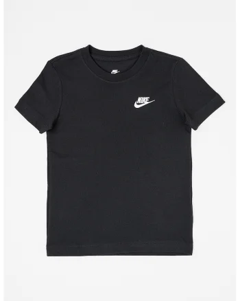 Tricou din bumbac cu decolteu la baza gatului Futura, Negru