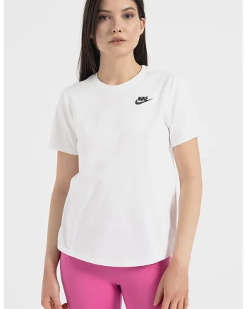 Tricou cu decolteu la baza gatului Sportswear Club Essentials, Alb optic