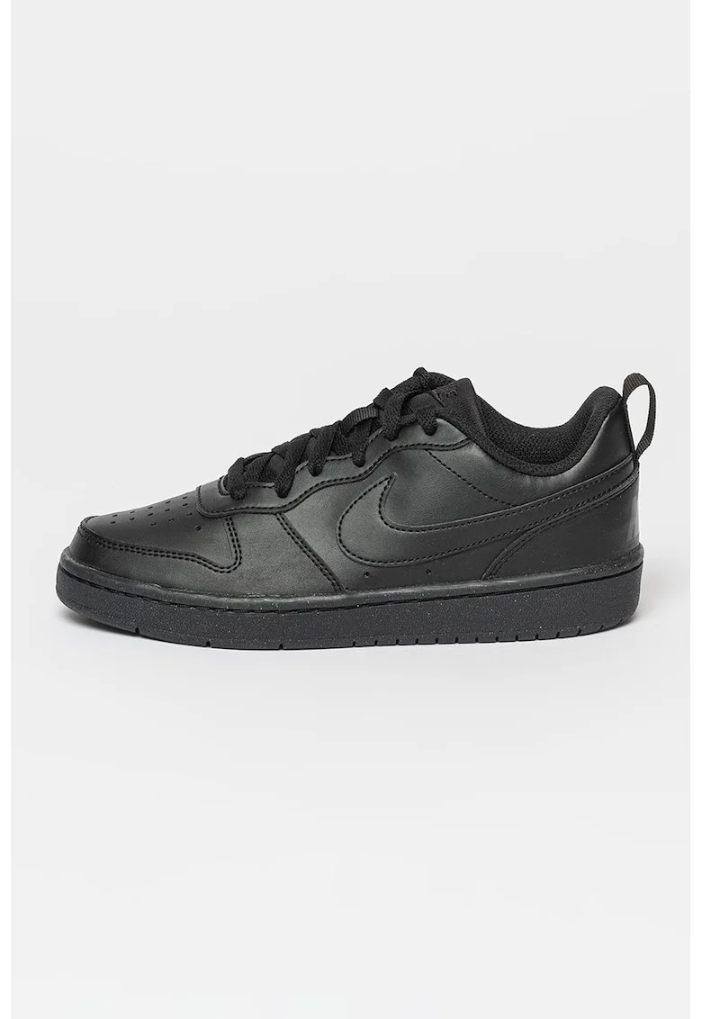 Pantofi sport din piele ecologica Court Borough, Negru