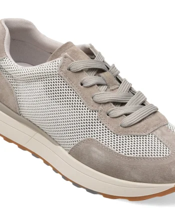 Pantofi sport FLAVIA PASSINI gri, 6182, din material textil si piele naturala