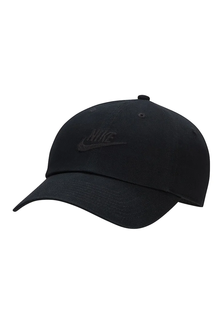 Sapca ajustabila unisex cu logo brodat Fly, Negru stins
