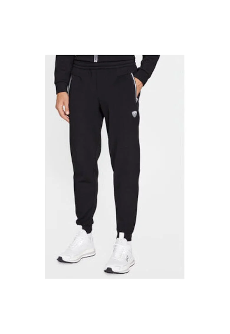 Pantaloni barbati, Emporio Armani  303084776, Poliester/Viscoza, Negru, Negru
