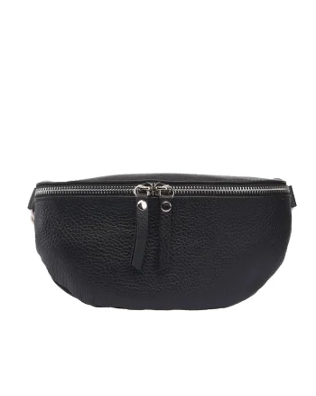 Borseta dama,piele,Waist glam black