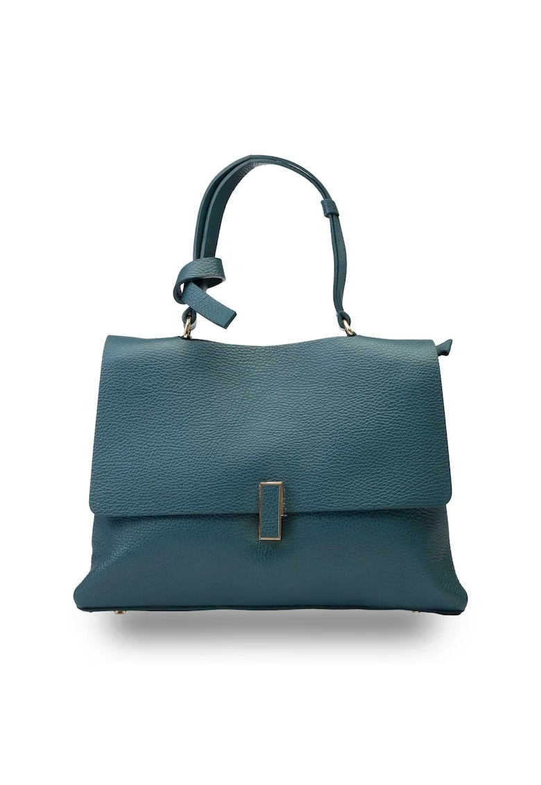 Poseta dama, piele,  Maria, Albastru petrol, 21*31*12 cm