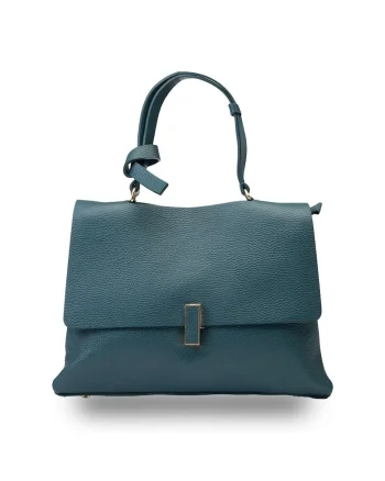 Poseta dama, piele,  Maria, Albastru petrol, 21*31*12 cm