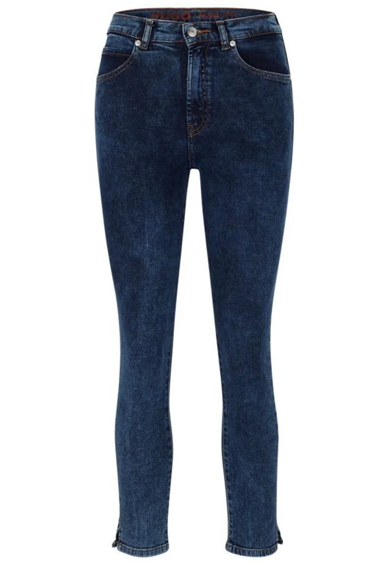 Blugi skinny cu aspect prespalat