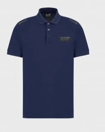 Emporio Armani  Tricou polo cu detaliu logo