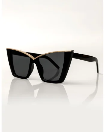 Ochelari de soare cat-eye Madison, Negru
