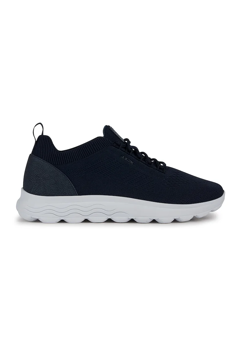 Pantofi sport din plasa tricotata cu logo, Albastru ultramarin