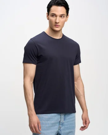 Tricou uni din amestec de bumbac