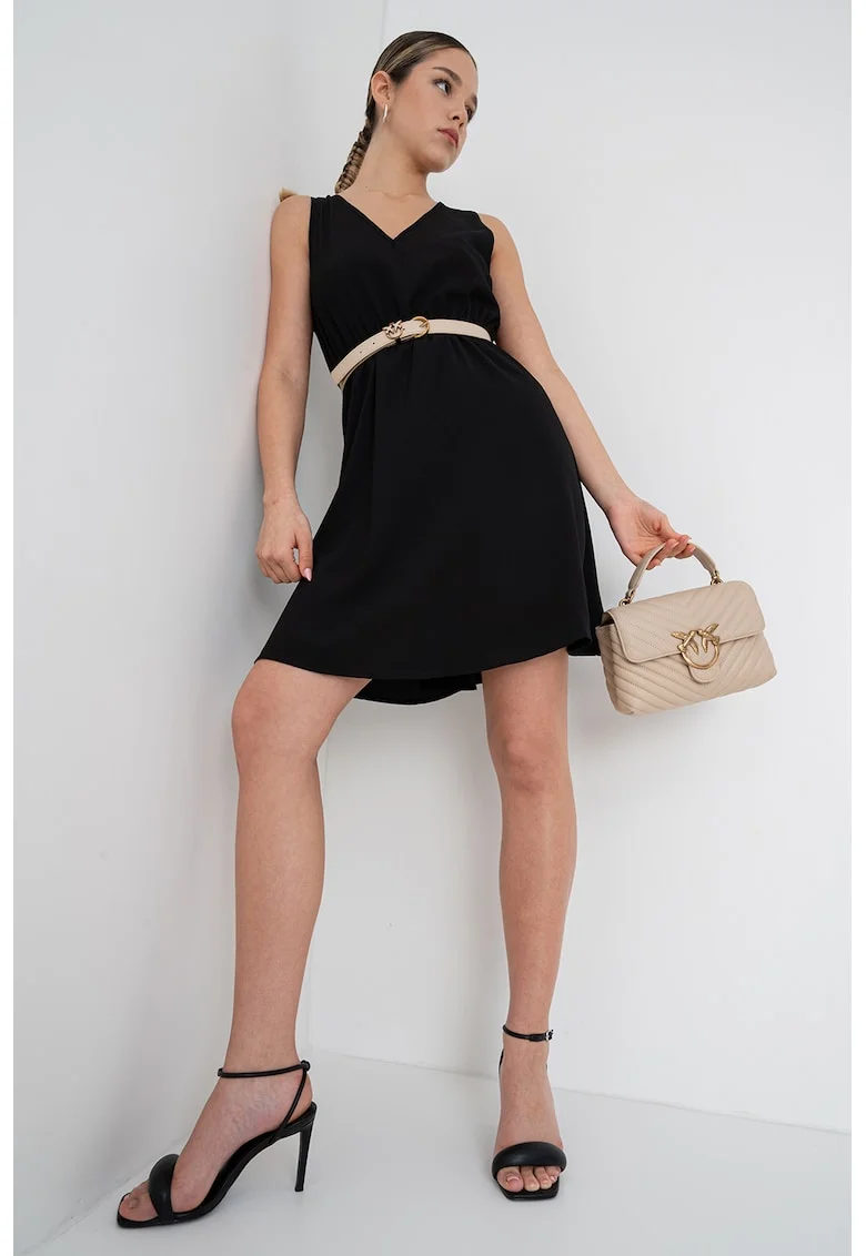 Rochie cu decolteu in V Nova, Negru