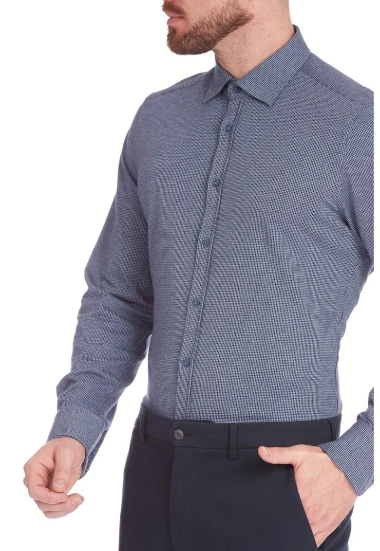 Camasa barbati,  Shirt SLIM FIT 6965, Albastru