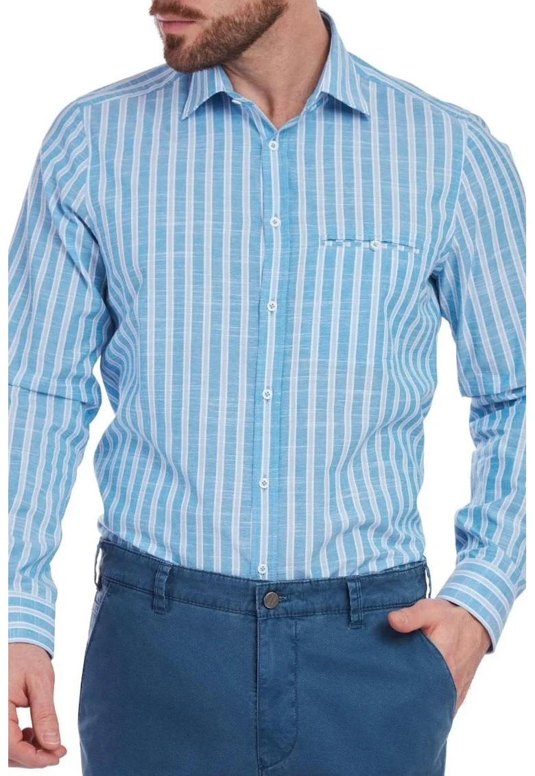 Camasa barbati,  slim fit 5953, Albastru