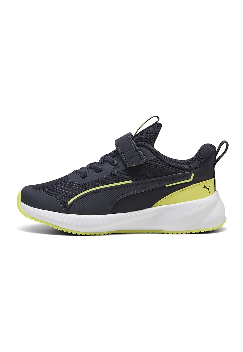 Pantofi sport Flyer 3 de plasa cu sireturi elastice, Albastru ultramarin/Verde lime
