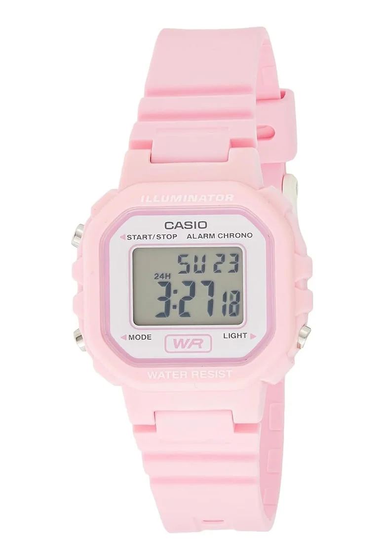 Ceas digital cu functii multiple, Roz pastel