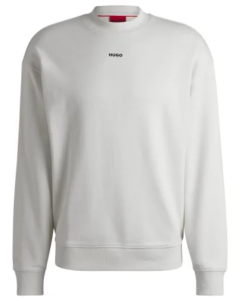 Bluza de trening cu logo pe piept, Alb optic