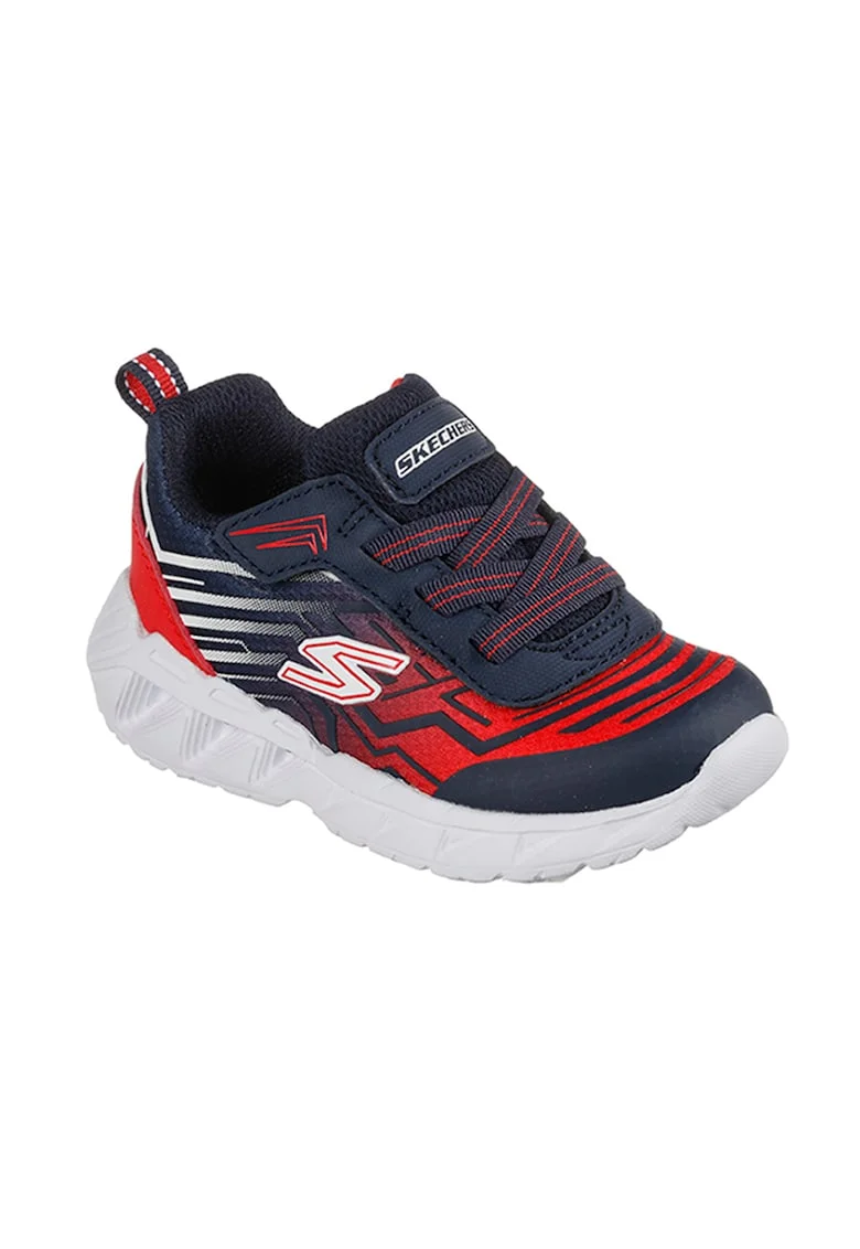 Pantofi sport cu detalii logo Magna Lights, Rosu/Bleumarin
