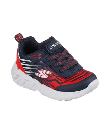 Pantofi sport cu detalii logo Magna Lights, Rosu/Bleumarin