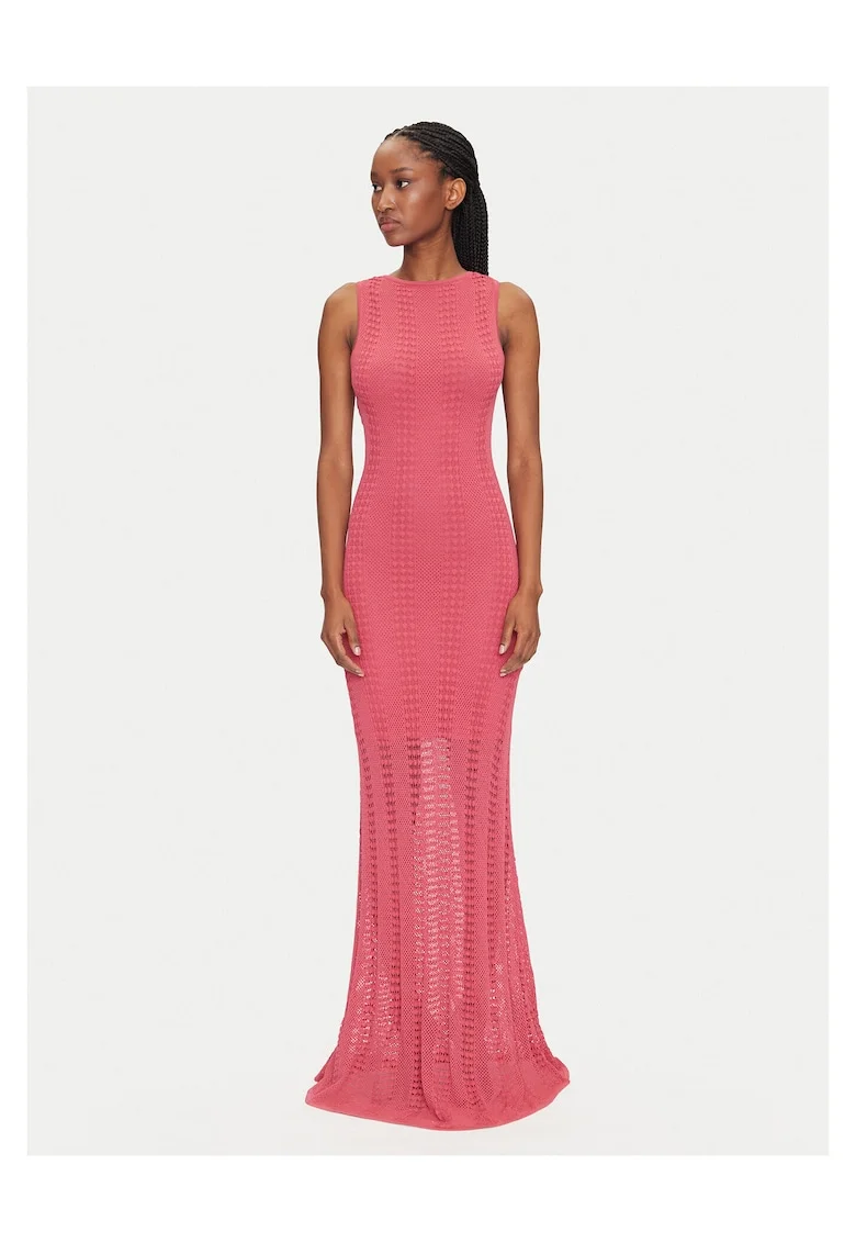 Rochie tricotata de dama Marciano Guess, roz