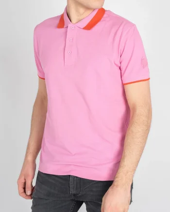 Tricou polo din bumbac, Roz,