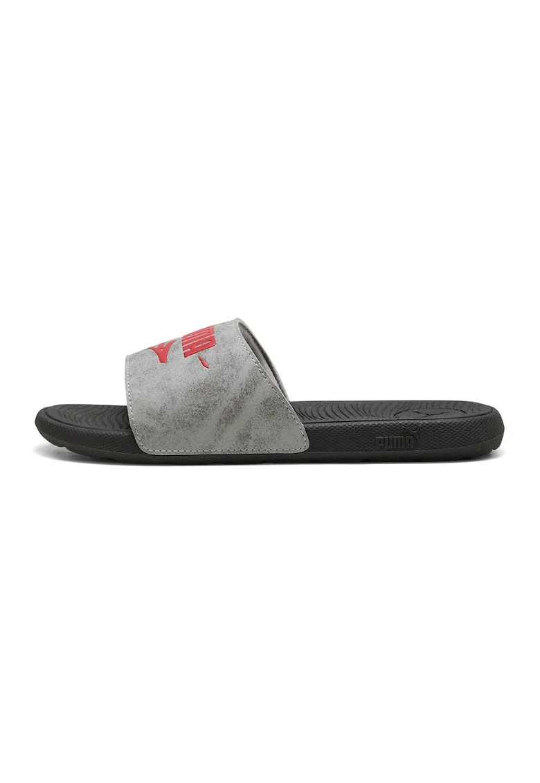Papuci cu logo Cool Cat 2.0 Mid 90s, Rosu/Negru/Gri inchis