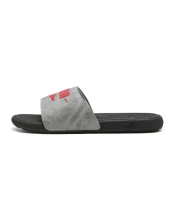 Papuci cu logo Cool Cat 2.0 Mid 90s, Rosu/Negru/Gri inchis