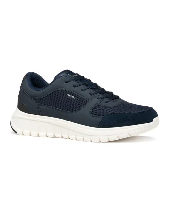 Pantofi sport Herren din material textil cu insertii din piele ecologica, Albastru ultramarin