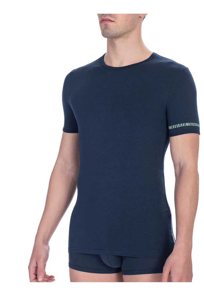 Set de tricouri slim-fit de casa - 2 Piese, Albastru inchis