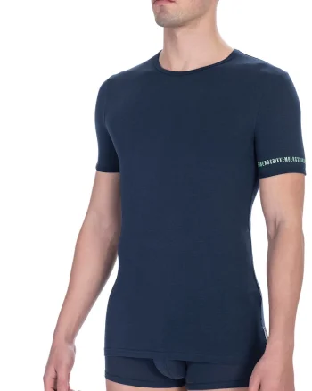 Set de tricouri slim-fit de casa - 2 Piese, Albastru inchis
