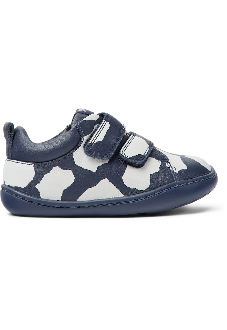 Pantofi din piele cu inchidere velcro Peu Cami, Alb/Albastru