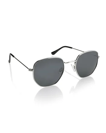 Ochelari de soare polarizati cu rama metalica Vivid, Argintiu