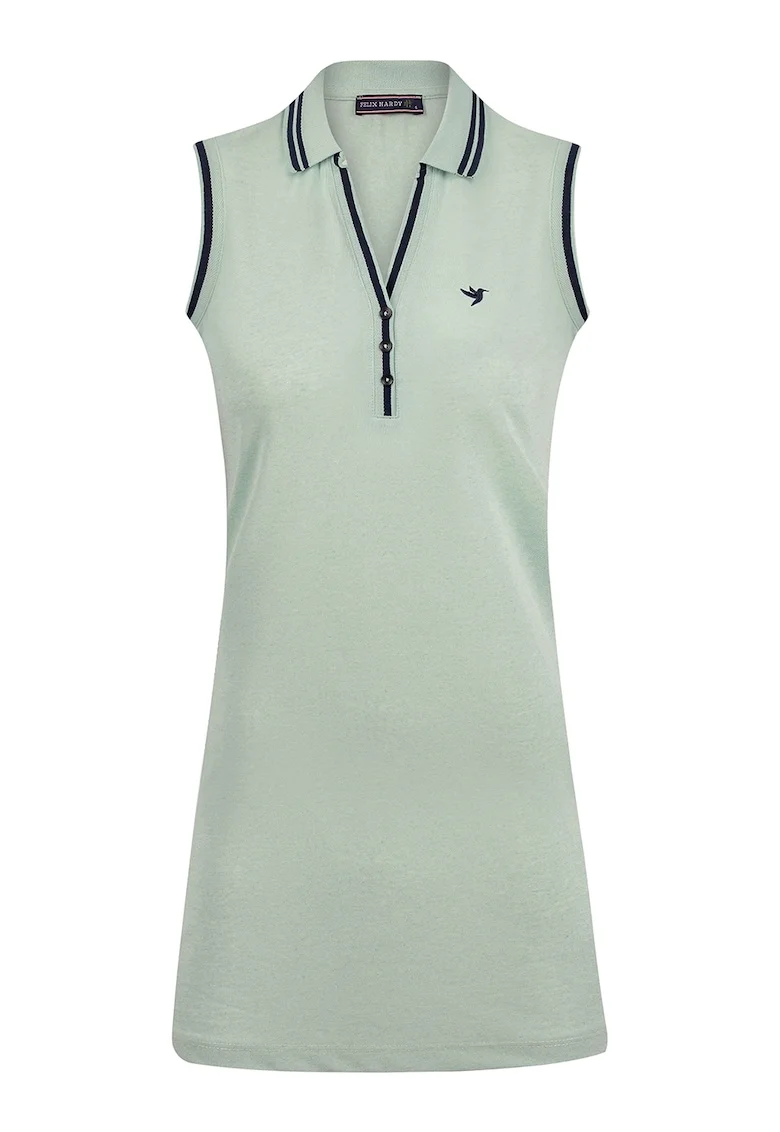 Rochie mini fara maneci, Verde deschis