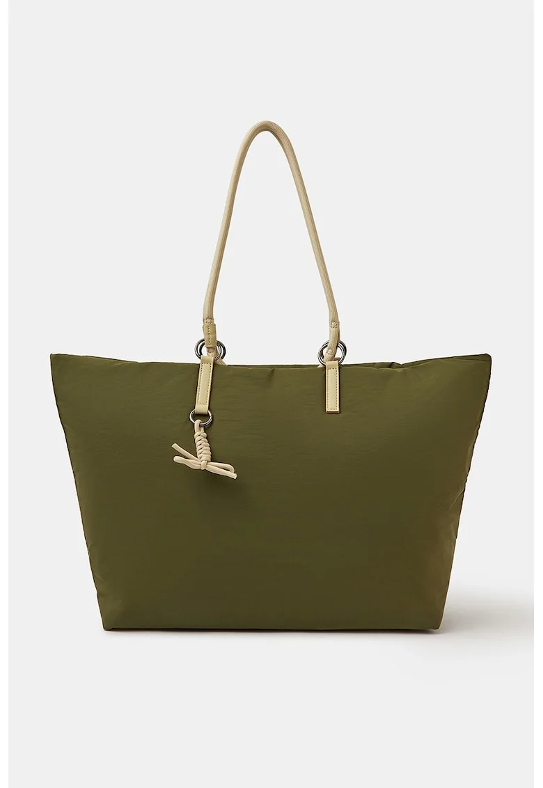 Geanta shopper textila, Verde masliniu