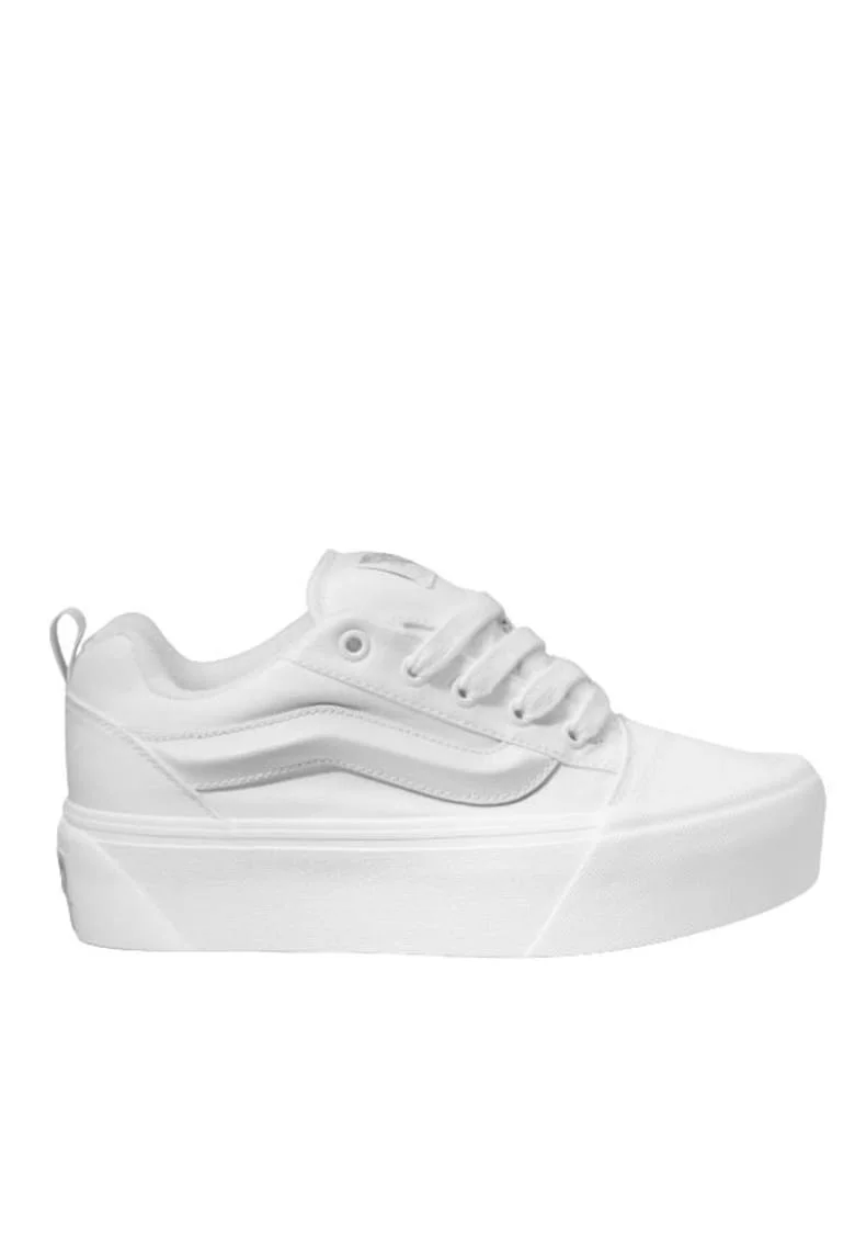 Pantofi dama Knu Stack True,  Piele intoarsa, Alb