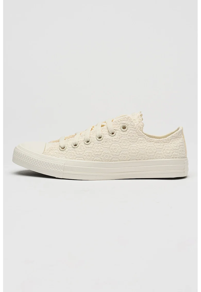 Pantofi sport Chuck Taylor All Star cu broderie, Alb
