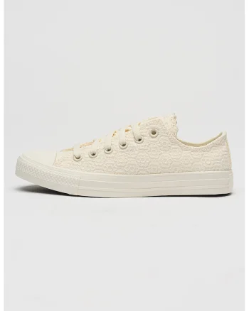Pantofi sport Chuck Taylor All Star cu broderie, Alb