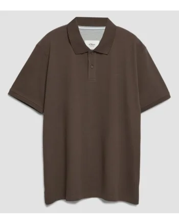 Big Sizes Tricou polo barbati big sizes, din piqué de bumbac, Maro inchis
