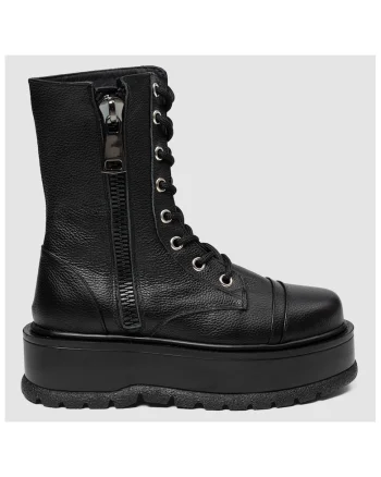 Ghete din piele granulata Urban Vibe, Negru