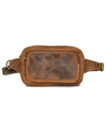Borseta unisex piele naturala maro antichizat 22 x 14 cm, Vintage,  Maro antichizat