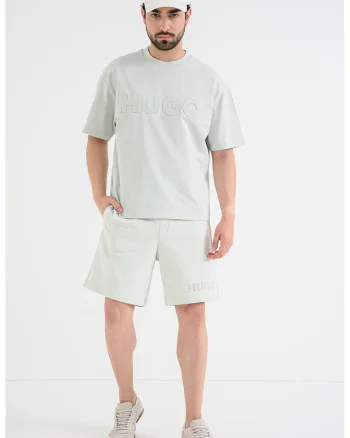 Bermuded sport de bumbac Dinkoe, Verde pal