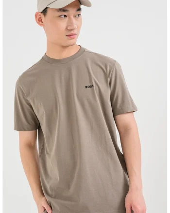 Tricou cu decolteu la baza gatului, Verde masliniu