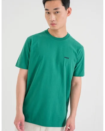 Tricou cu decolteu la baza gatului, Verde
