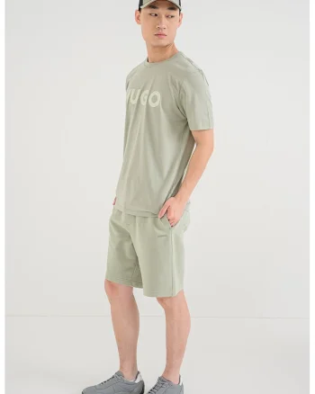 Tricou cu imprimeu logo, Verde pal
