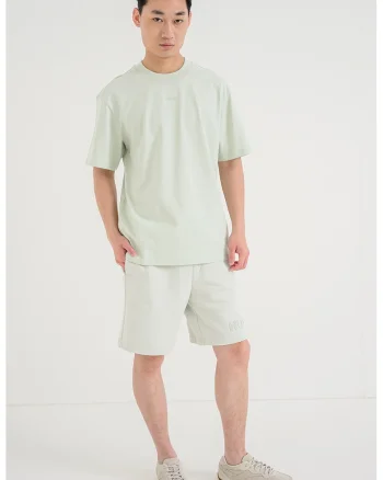 Tricou cu decolteu la baza gatului, Sage Green