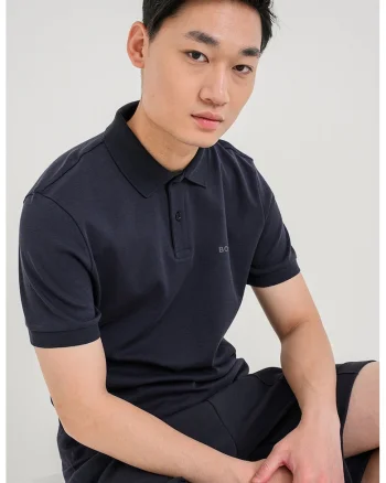 Tricou polo regular fit cu logo, Albastru ultramarin
