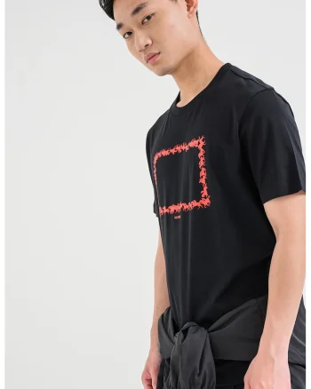 Tricou regular fit Duhorse, Rosu/Negru